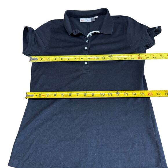 KJUS Golf Sample Polo Shirt S Black S/S Athleisure Athletic UPF 50+ Sports - Picture 7 of 9